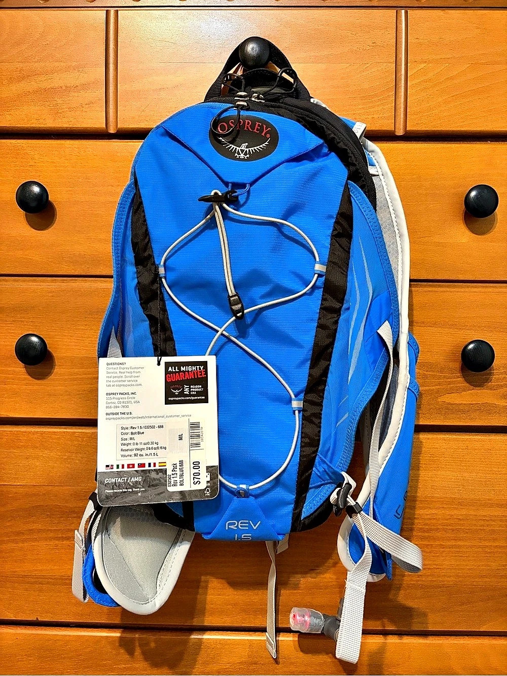 NWT Osprey Rev 1.5 Hydration Pack